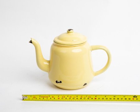 Tea Pot in Enamel Yellow 